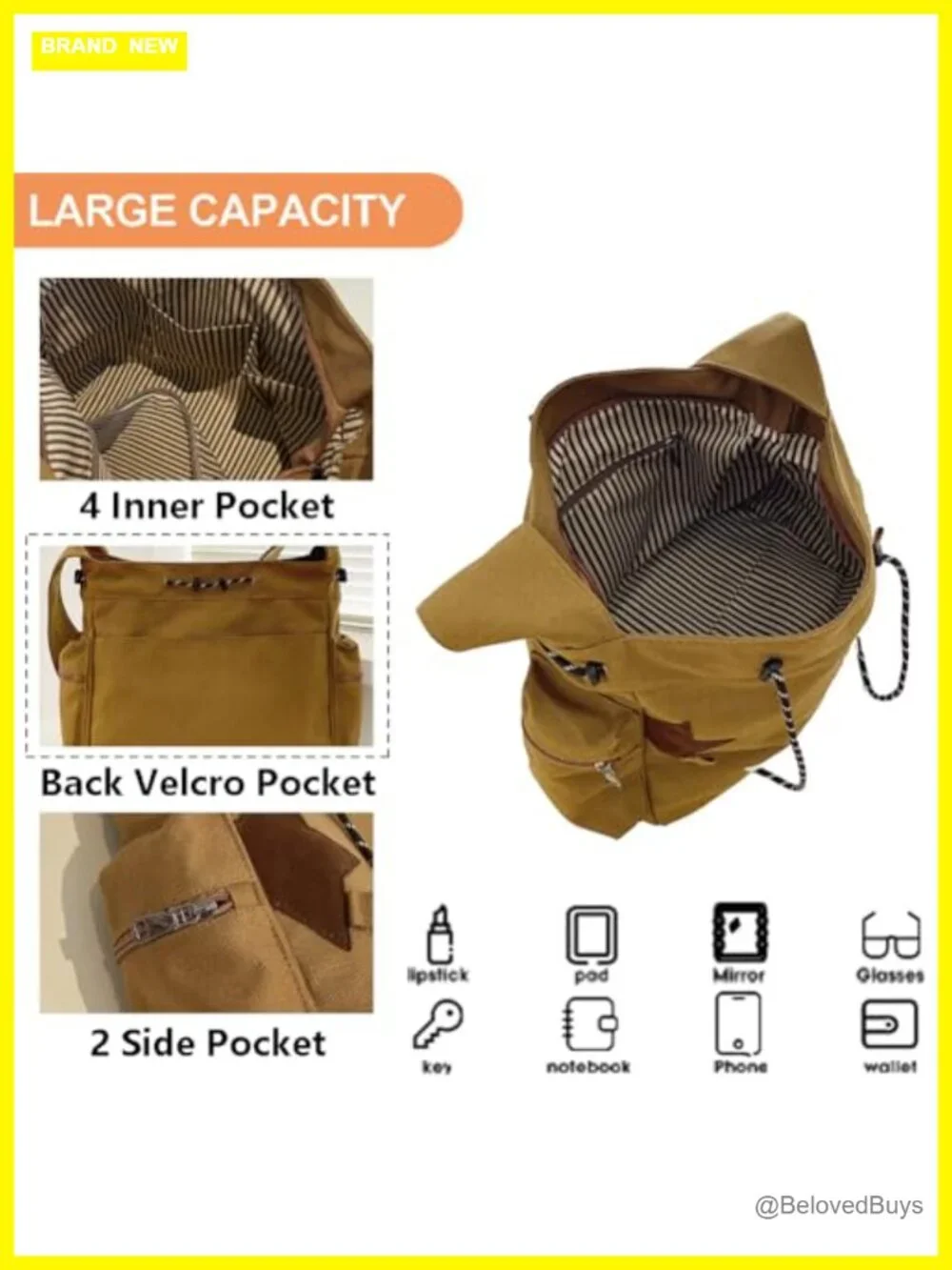 Y2K Canvas Messenger Bag Star Crossbody Tote Purse Shoulder Bag
